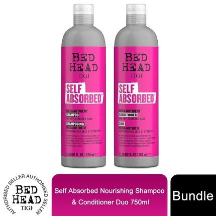 Produktbild Tigi Bed Head By Self Absorbed Nourishing Shampoo & Conditioner Duo 750ml (750 ml, Flüssiges Shampoo)