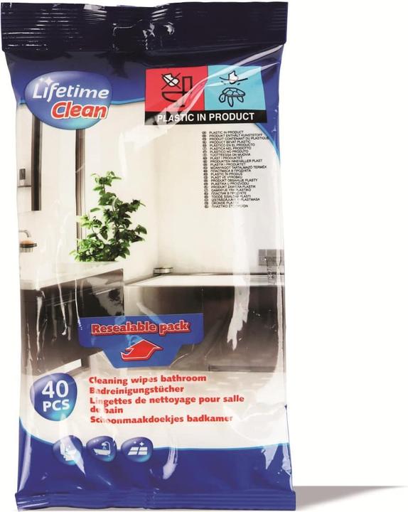 Actual product image Lifetime Cleaning wipes bathroom 40pcs (40 pcs.)