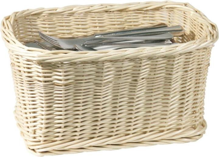 Image du produit Contacto Panier à couverts 25x15x15 cm en osier naturel clair