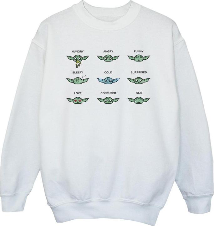 Actual product image Star Wars Girls Mandalorian Grogu Mood Sweatshirt (128)