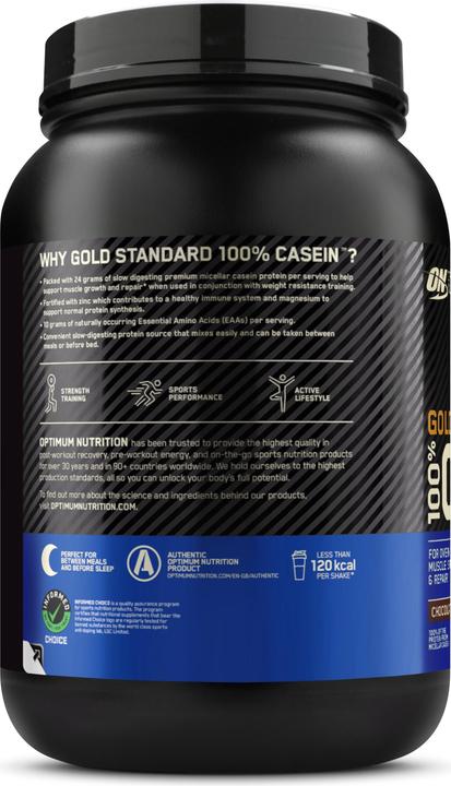 Actual product image Optimum Nutrition Gold Standard 100% Casein (Chocolate Supreme, 1 pcs., 924 g)