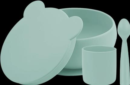Actual product image Minikoioi BLW Set I Bowl with lid + spoon + cup