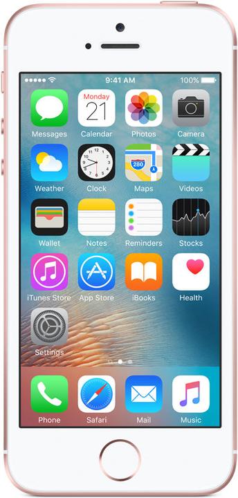 Produktbild Apple iPhone SE (16 GB, Rose Gold, 4", Single SIM, 12 Mpx, 4G)