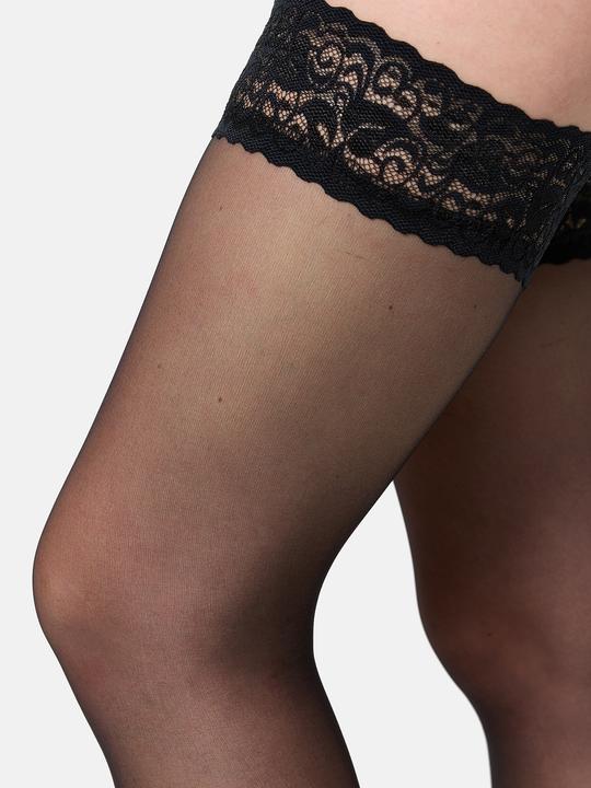 Produktbild Nur Die Feinstrumpfhose Goodbye Laufmaschen Halterlos 20 DEN (20 DEN, 44 - 48)