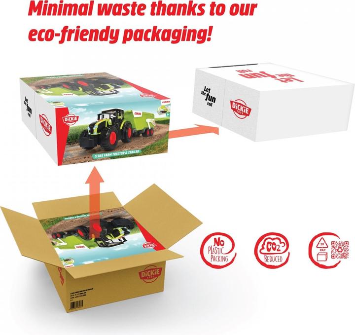 Actual product image Dickie Claas Farm Tractor & Trailer