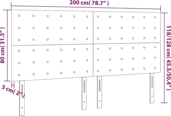 Produktbild VidaXL Kendrick (200 x 5 x 128 cm)