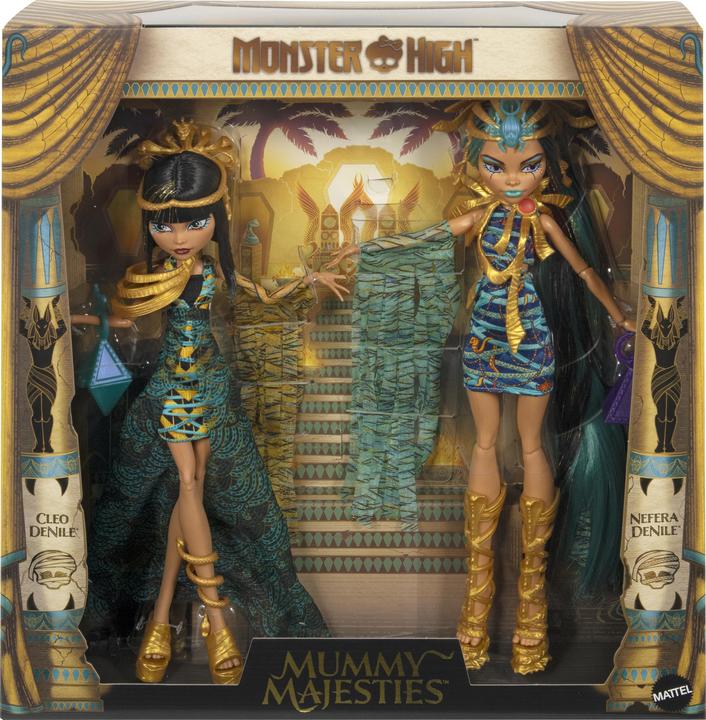 Actual product image Mattel Dolls, Mummy Majesties Cleo and Nefera De Nile