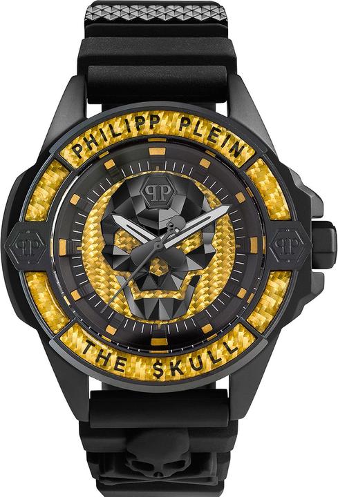 Image du produit Philipp Plein PWAAA1922 Le $kull fibre de carbone 44mm 5ATM (Montre analogique, 44 mm)
