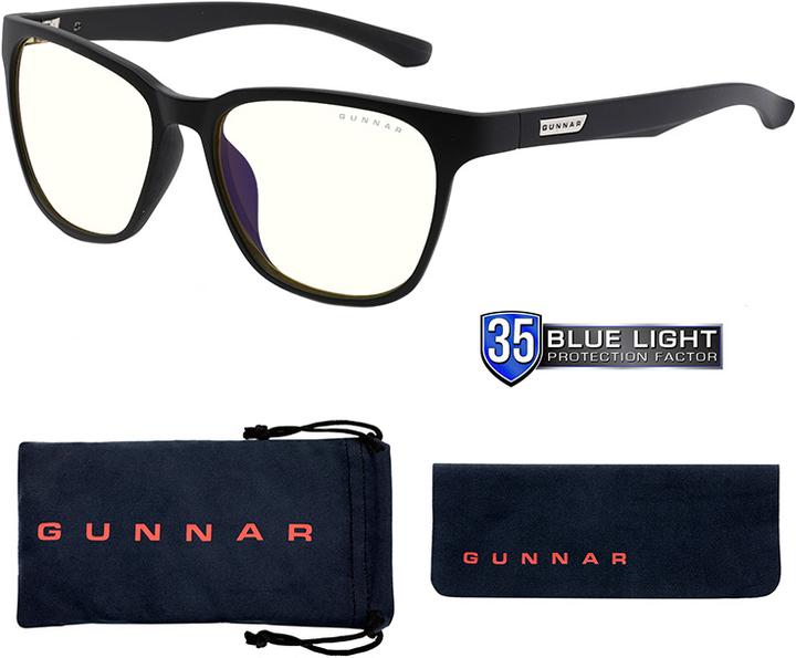 Actual product image Gunnar Gaming Glasses Berkeley Onyx Clear