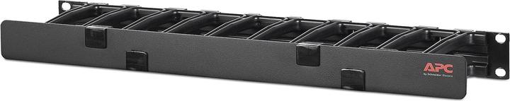 APC Horizontal Cable Manager 1Ux4inch 10cm Deep SingleSided with Cover