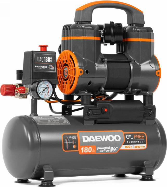 Produktbild Daewoo AIR COMPRESSOR 0.9KW 8L/DAC 180S (8 Bar, 8 l)