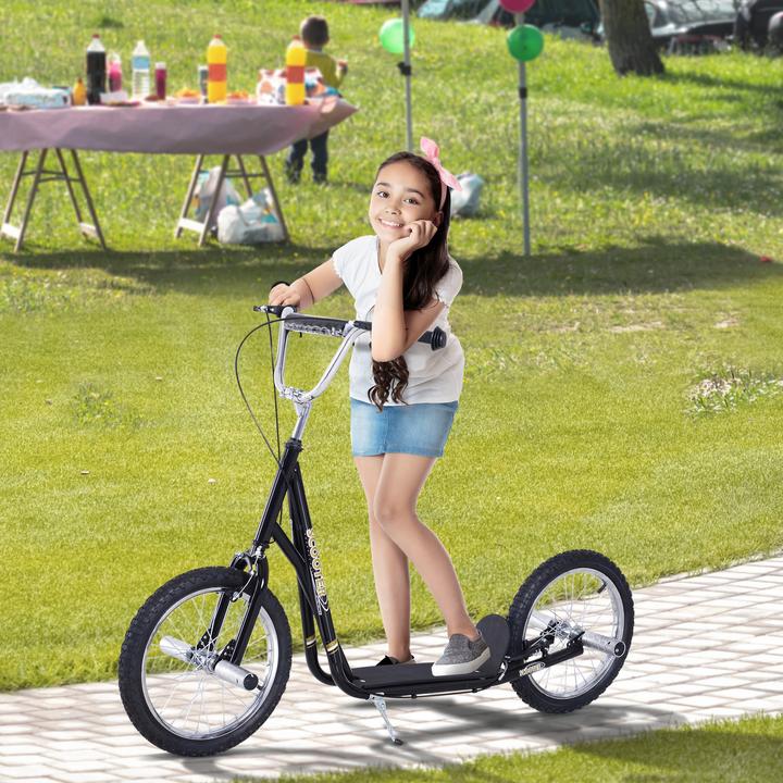 Immagine prodotto Homcom Monopattino per bambini con freno a mano, pneumatici extra spessi, manubrio regolabile in altezza