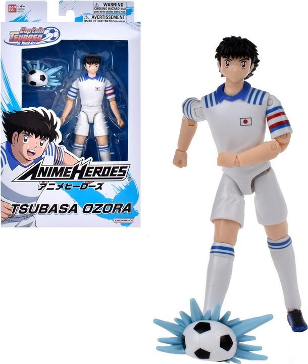 Immagine prodotto Bandai ANIME HEROES Figura del Capitano Tsubasa con accessori, 16 cm - Tsubasa Ozora