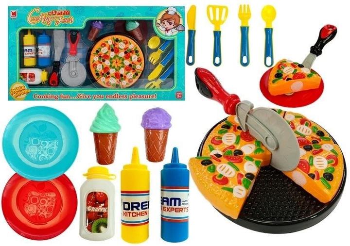 Actual product image Lean Toys Little Chef Pizza ir Ice Kreminis Set 20 pcs