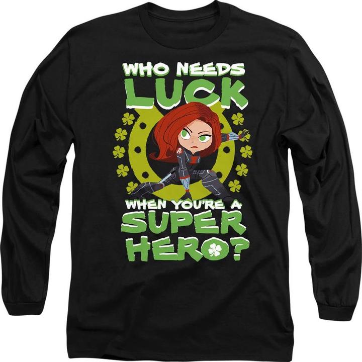 Immagine prodotto St Patrick's Day Lucky Maglietta Giorno di San Patrizio Supereroe Adulto Unisex (XL)