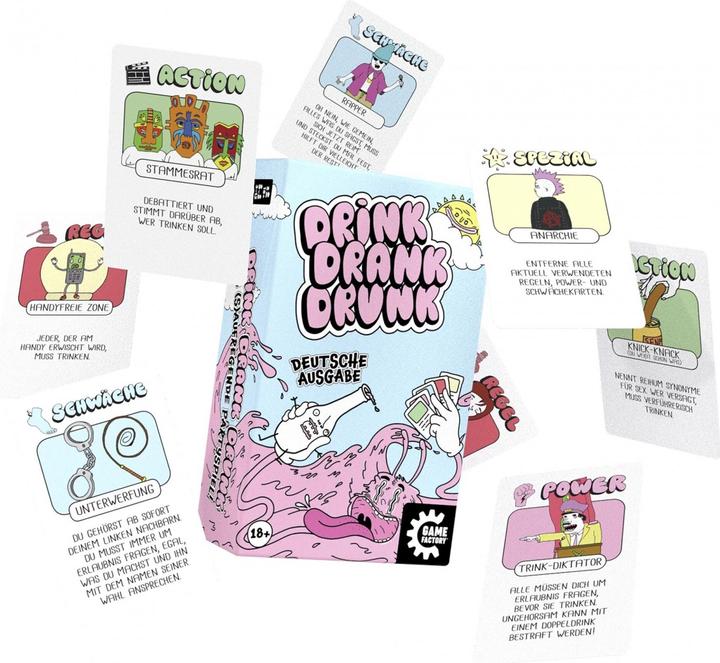Actual product image Game Factory Drink Drank Drunk (German)