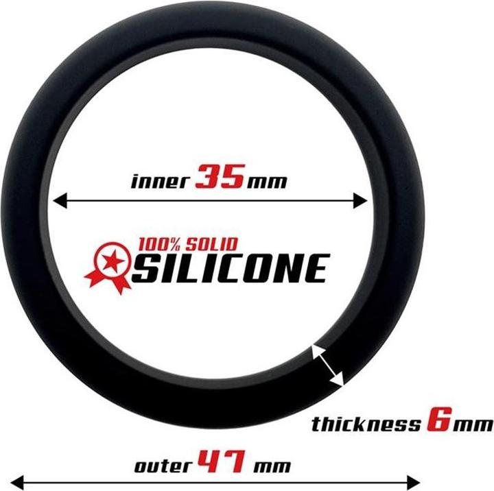 Image du produit Beast Rings Cock Ring tout en silicone 3,5 cm noir (3.50 cm)