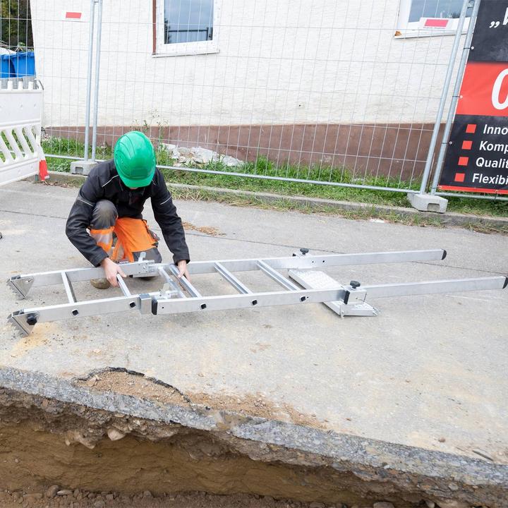 Produktbild Munk Stufen-Baugrubenleiter 4 Stufen (Anlegeleiter, 225 cm)