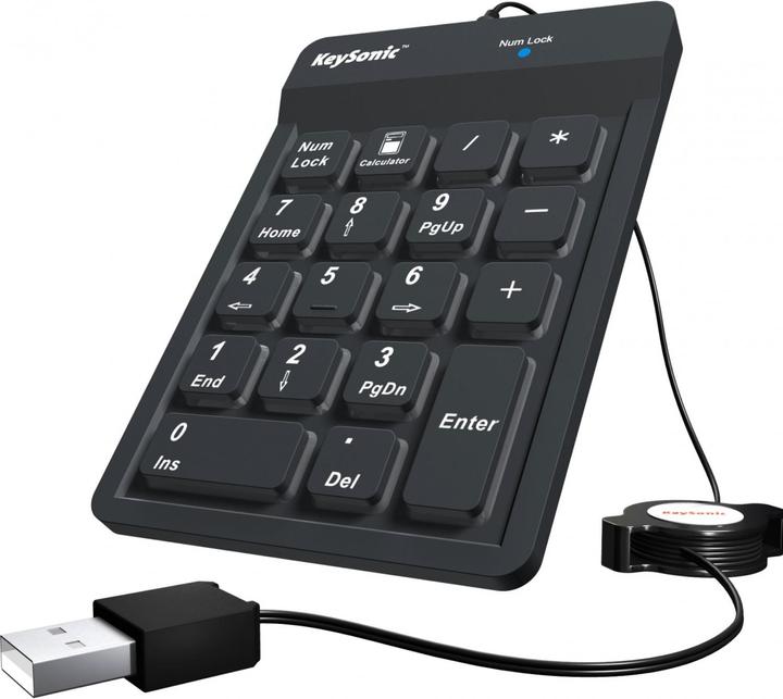 Produktbild KeySonic Ack-118 (Nummernblock, Kabelgebunden)