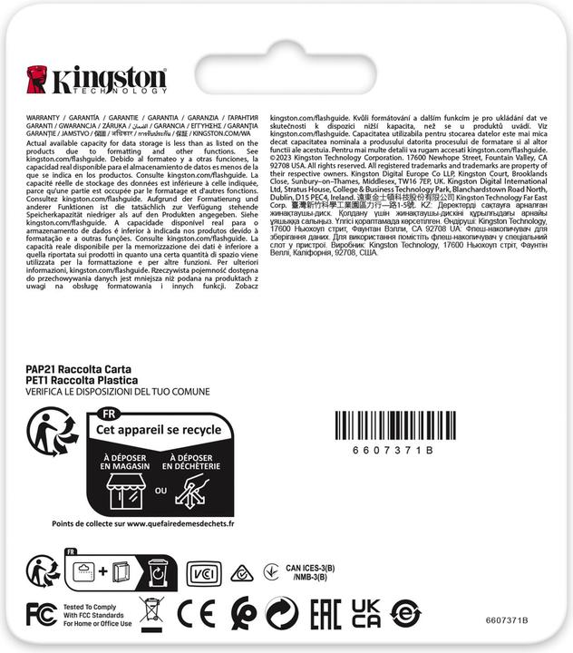Actual product image Kingston Card Ind. SD +ADP 8GB pSLC (8 GB, SDHC, U3, UHS-I)