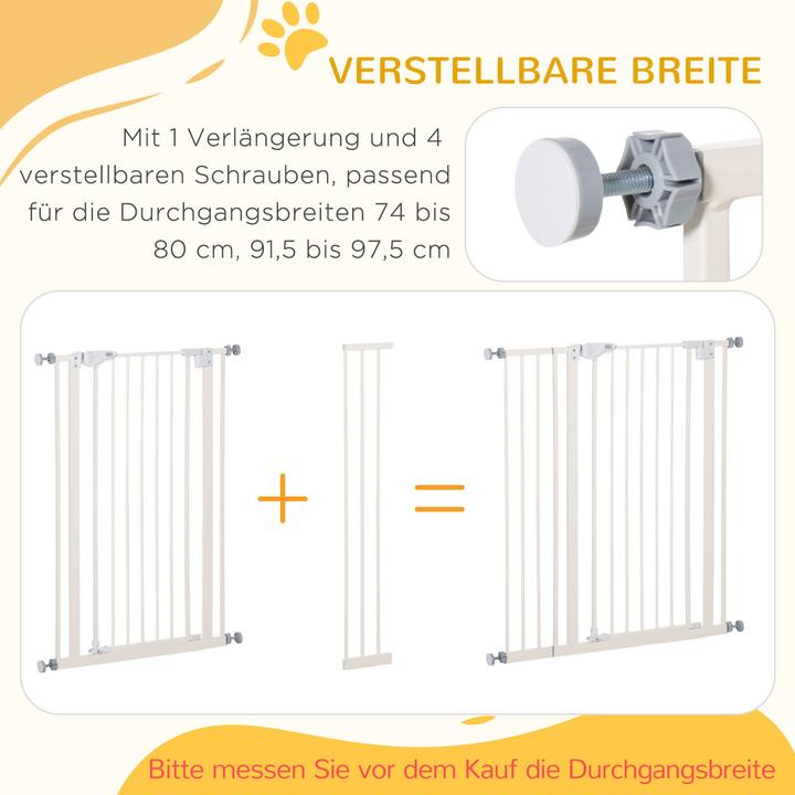 Actual product image PawHut Door guard with double lock (74 cm)