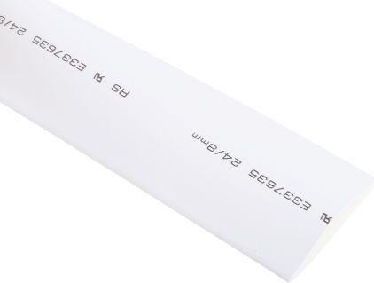 Actual product image Rs Pro White heatshrink tube 24/8mm i/d