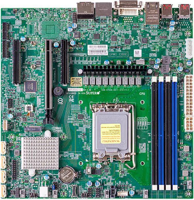 Nährwerte und Zutaten Supermicro Motherboard X13SAZ-Q (bulk pack) (MBD-X13SAZ-Q-B) (LGA 1700, Intel Q670, mATX)