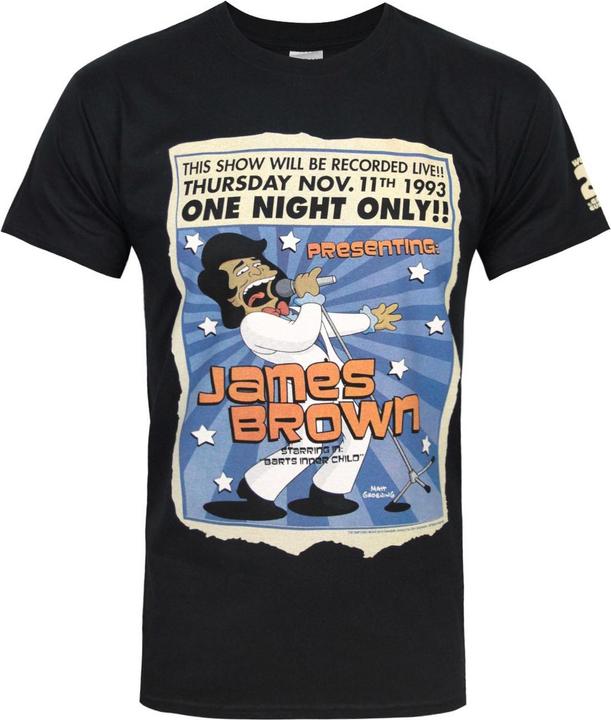 Actual product image The Simpsons James Brown One Night Tshirt (S)