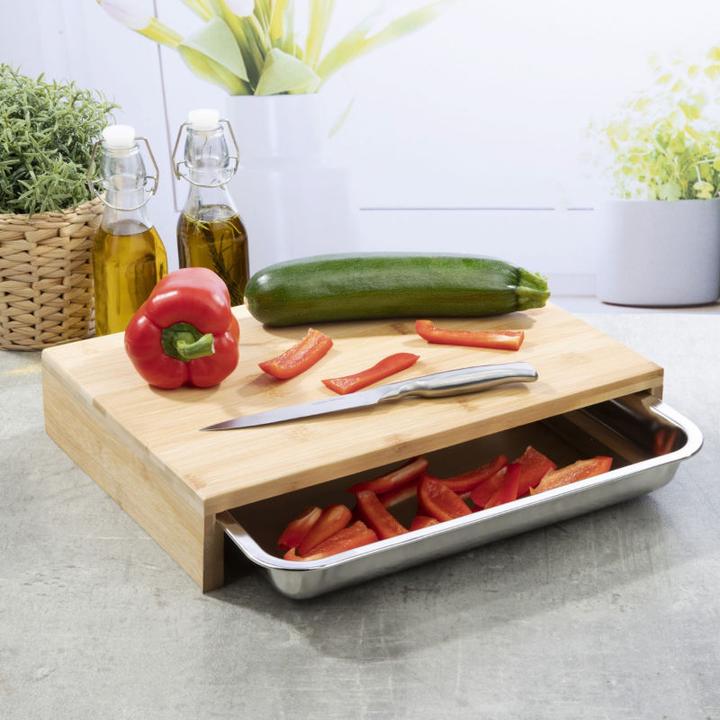 Image du produit Hermex Planche de cuisine Tapis de découpe Planche à découper en bois Planche de travail