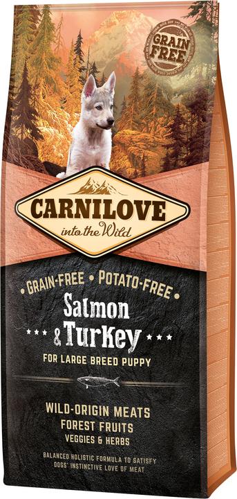 Image du produit Carnilove Puppy Large Breed - Saumon & Dinde (Chiot + chaton, 1 pcs, 12000 g)