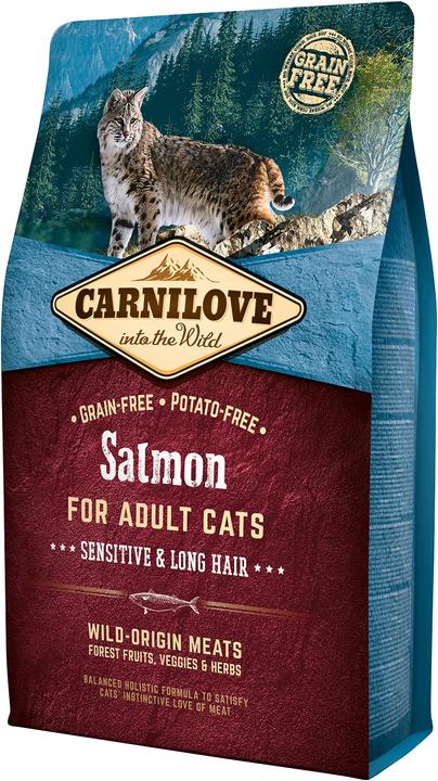 Image du produit Carnilove Adult - Saumon Sensitive & Long Hair (Adulte, 1 pcs, 2000 g)