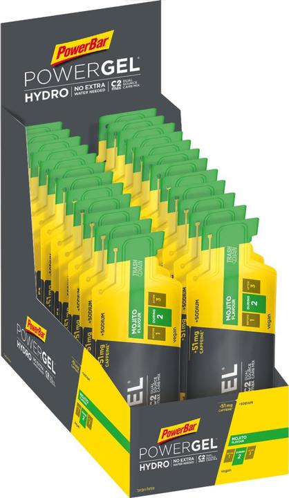 Produktbild Powerbar PowerGel Hydro (Mojito, Koffein, 24 Stk., 1850 g)