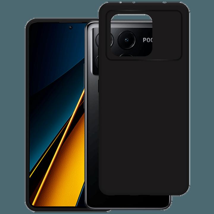Just in Case Copertura posteriore TPU nera Poco X6 Pro (Xiaomi Poco X6 Pro)