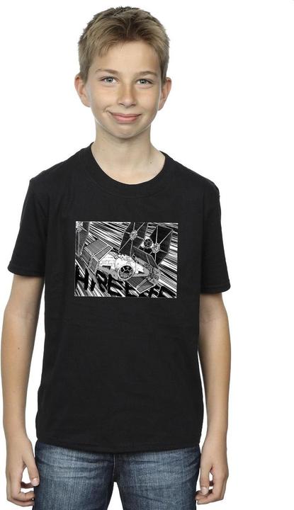 Actual product image Star Wars Boys Anime Plane T-Shirt (152, 158)