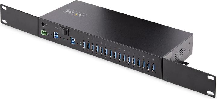 Image du produit StarTech COM 16-Port Industrial USB 3.0 Hub 5Gbps Mountable Terminal Block Power Up to 120W Shared U (USB-B, 16 Ports)