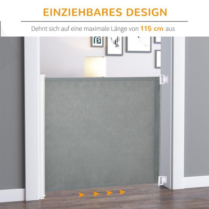 Image du produit Swisshandel24 Barrière de sécurité pour porte de chien Barrière de sécurité pour escalier Séparateur de sécurité (5.50 cm)