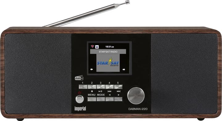 Produktbild Imperial Internet Radio Dabman i220 Dunkelbraun (DAB+, Internetradio, DAB, UKW, Bluetooth, WLAN)