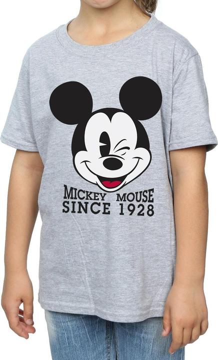 Actual product image Disney Girls Mickey Mouse Since 1928 Cotton T-Shirt (116)