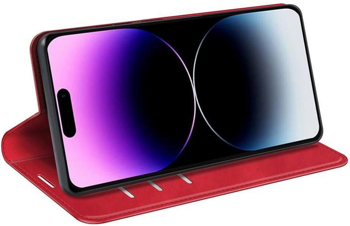 Produktbild Cover-Discount iPhone 15 Pro - Stand Flip Case Hülle rot (Apple iPhone 15 Pro)
