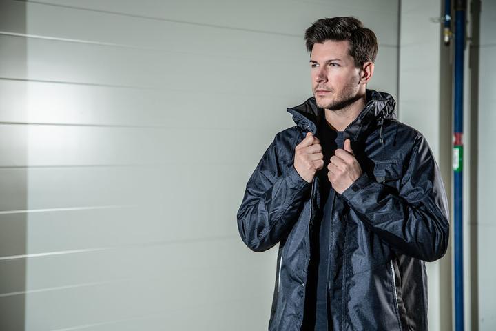 Produktbild Projob Wind- und wasserdichte Regenjacke mit Kontrastelementen