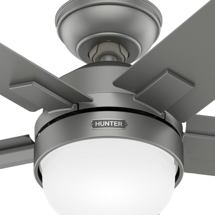 Immagine prodotto Hunter Fans Deckenventilator Zeal Silber mit Licht & Fernbedienung (45.70 dB)
