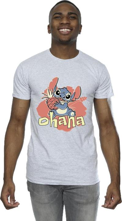 Immagine prodotto Disney Lilo And Stitch Ohana Pineapple Maglietta Uomo (S)