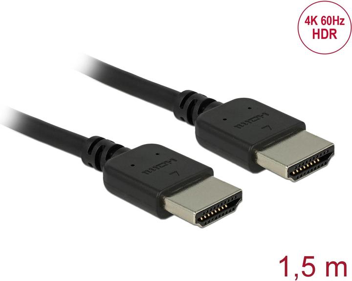 Image du produit Delock HDMI (Typ A) — HDMI (Typ A) (1.50 m, HDMI)