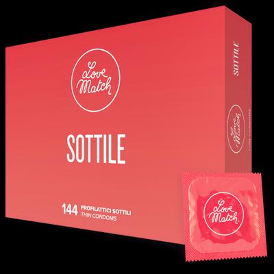 Actual product image Love Match Sottile - Thin - 144 pack (144 pcs.)