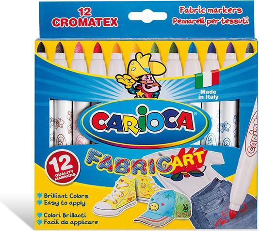 Actual product image Carioca Textile marker Fabric (Multicoloured, 3 mm, 12 x)