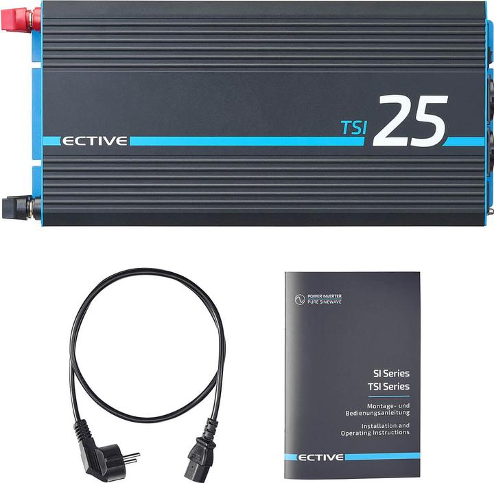 Actual product image Ective TSI 25 Sinus-Wechselrichter 2500W 24V mit Netzvorrangschaltung (CH-Stecker)