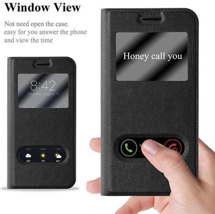 Produktbild Cadorabo Book mit View Doppelfenster Cover (Samsung Galaxy J3 (2016))