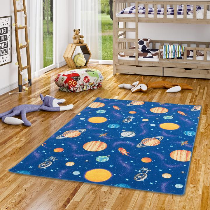 Produktbild Snapstyle Kinder Spiel Teppich Weltall (133 x 133 cm)