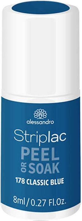 Produktbild Alessandro Striplac Peel or Soak Classic blue 8 ml (178 Classic Blue, UV-Gel Lack)