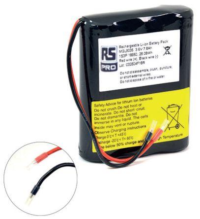 Produktbild Rs Pro Akkupack, 3-Zellen 3.6V / 7.8Ah, Draht-Ansc (3.60 V, 7800 mAh)